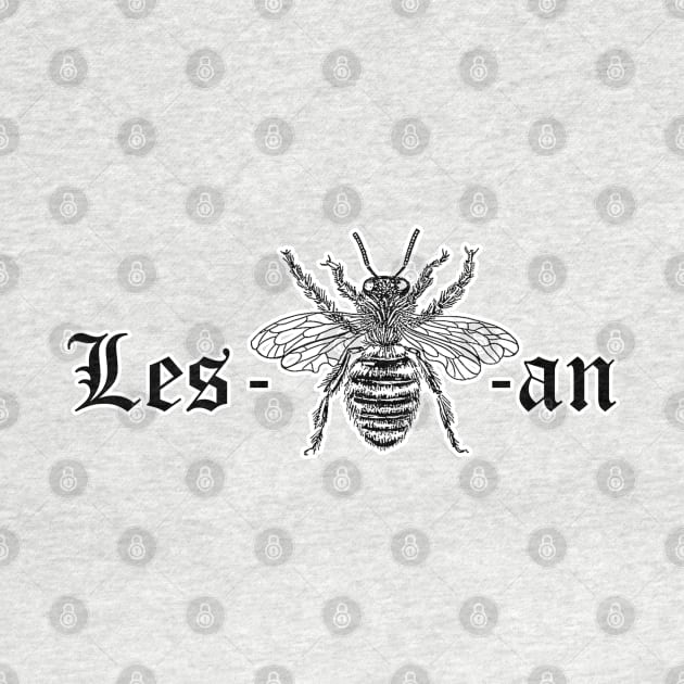 Les-bee-an. Lesbian pun gift. Lgbt funny couple. Perfect present for mom mother dad father friend him or her by SerenityByAlex